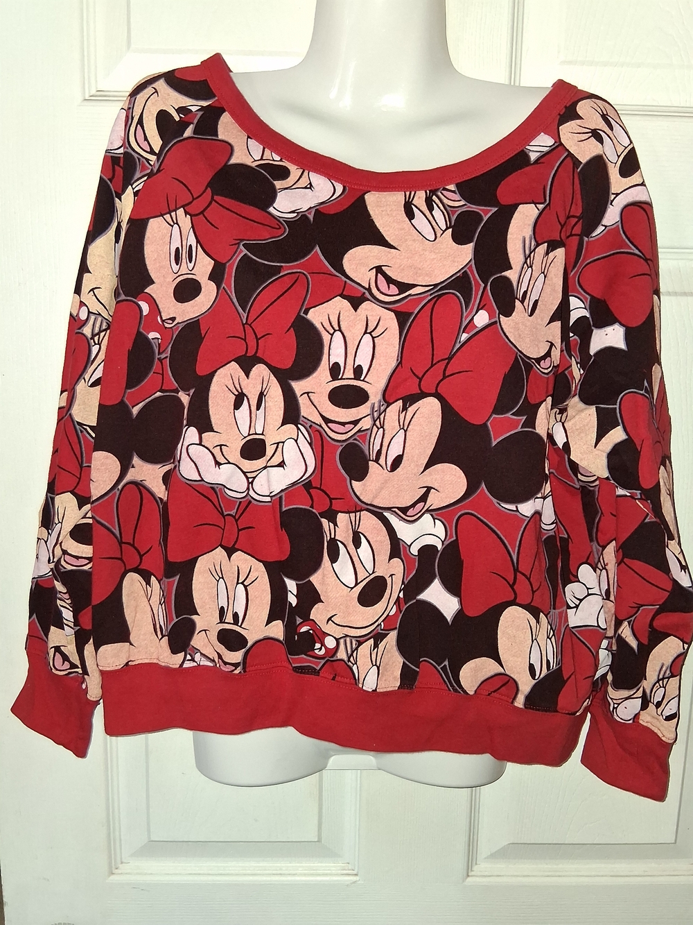 Disney Red Minnie Graphic Pullover